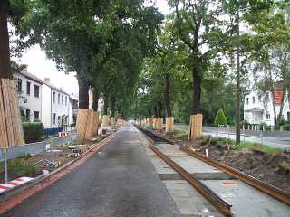 Schienen nördlich der Werner-von-Siemens-Straße